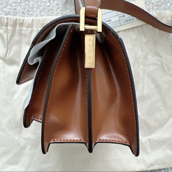 NWT Marni Trunk Mini Calfskin Woven Shoulder Bag - Picture 8 of 15